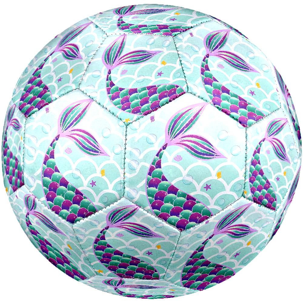 Mermaid Size 5 Soccer Ball Machine-Stitched Indoor Outdoor Universal Football Surprise Collection Gift