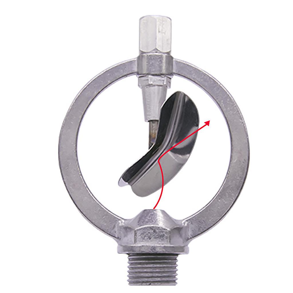 360° Butterfly Rotating Nozzle 1/2"Male Thread Garden Lawn Flower Bed Park Grass Scattering Sprinkler Watering Irrigation Supply