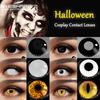 1pair Color Contact Lenses for Eyes Anime Cosplay Colored Lenses Halloween Crazy Lenses Eye Beauty Makeup Lenses