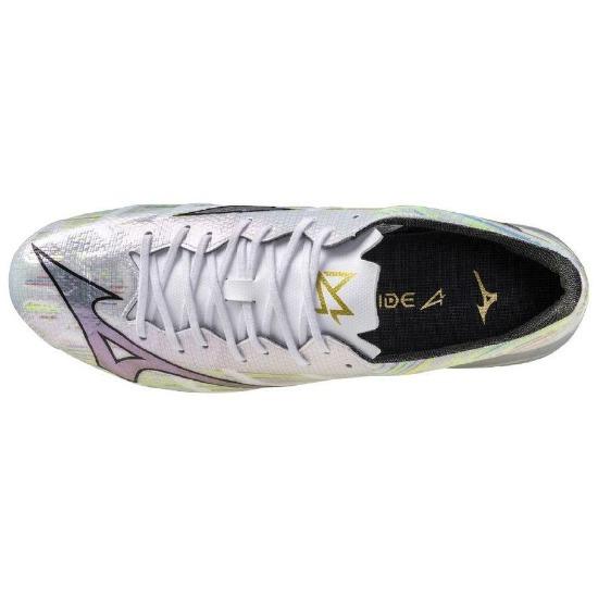 Mizuno Alpha 2 Pro Удобные Нескользящие Прочные Футбольные Бутсы Унисекс Футбольные Бутсы Серебристо-Зеленые P1GA256409