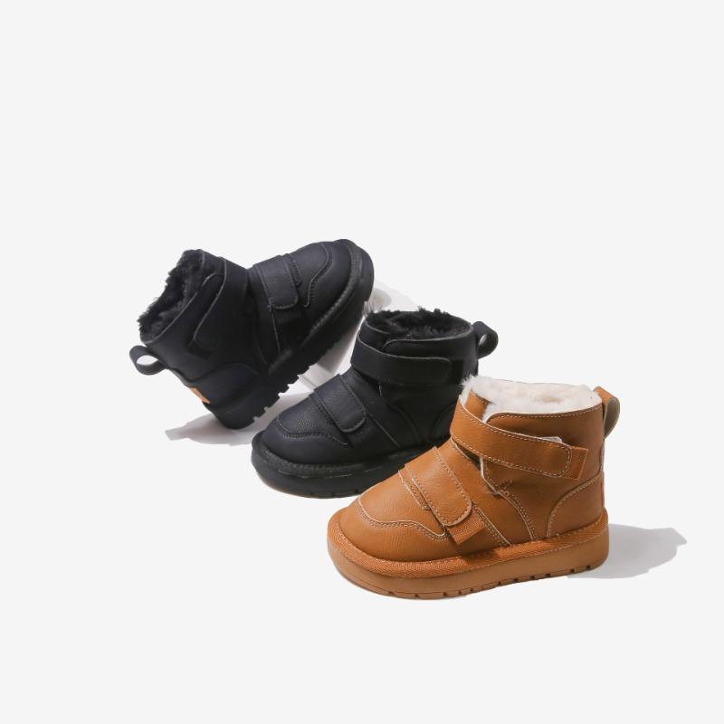 Korean Retro Children's Shoes Snow Boots Winter New Cotton Shoes Children's Piled Thickened Cotton Boots