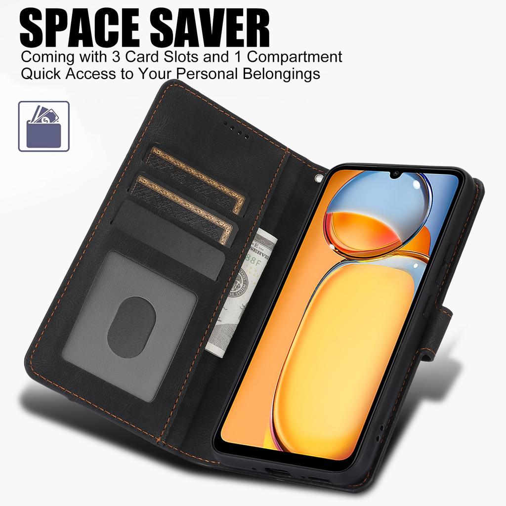 For Xiaomi Redmi 13C 4G/5G/13R 5G/Poco M6 5G/Poco C65 4G Phone Cases Shockproof Leather Flip Cover