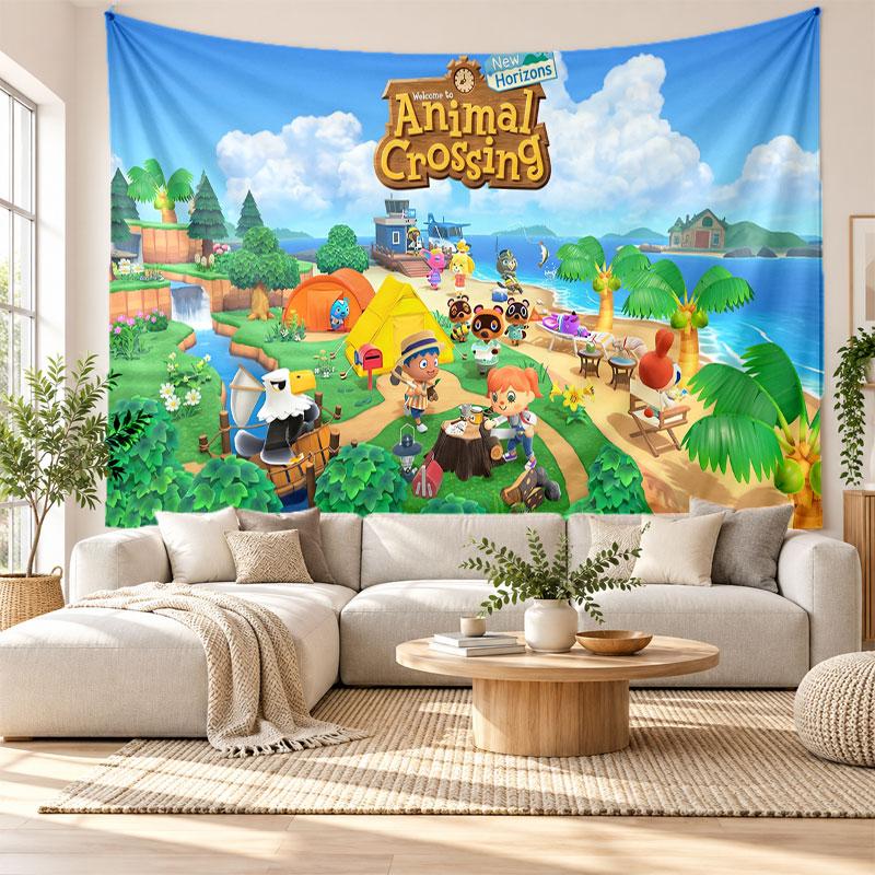 Animal Crossing Wall Tapestry Home Decor Hanging Cloth Art Background Tapestry for Bedroom