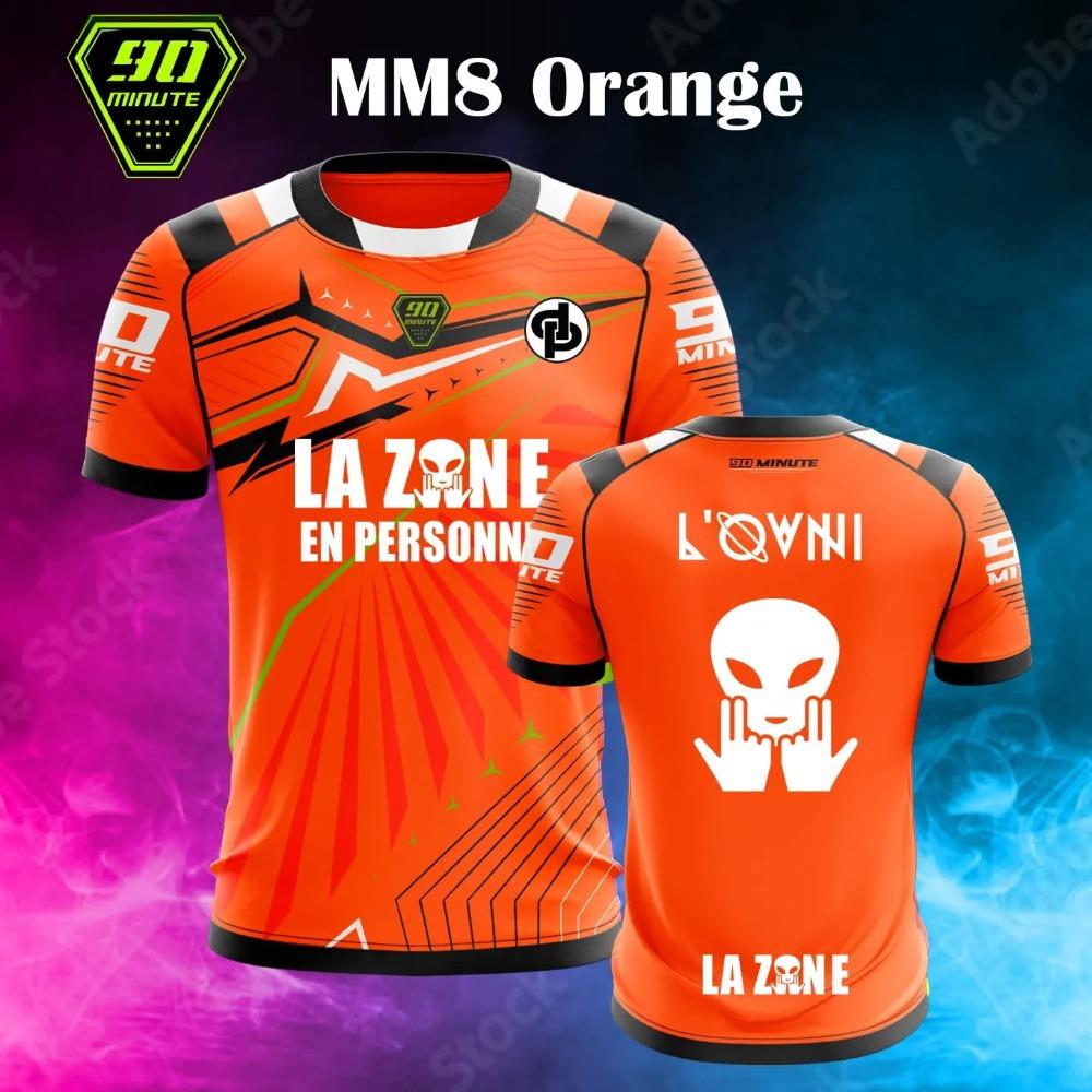 Новая модная футболка с коротким рукавом и круглым вырезом серии MM8-90 минут для мотоцикла, велосипеда, повседневная, с 3D-принтом, быстросохнущий топ