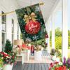 1pc Winter Christmas Snowball Garden Flag - Double Sided Polyester Decorative Flag for Outdoor, Lawn, Courtyard - No Electricity Needed