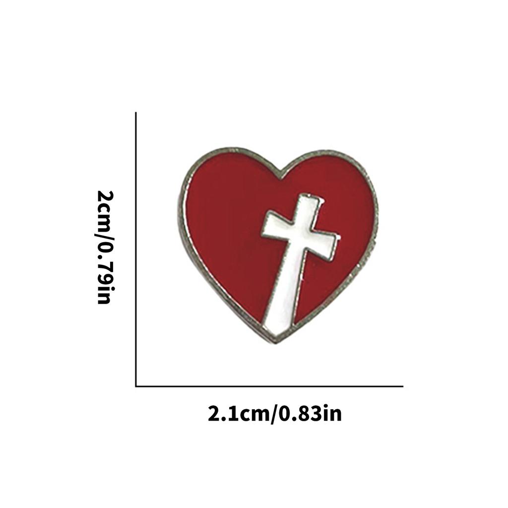 Trendy Heart Brooch Decorative Pin Fashion Badge Alloy Texture Clothing Jewelry for Youthful Style and Individuality