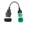 OBD2 to J1939 Green Truck Diagnostic Cable OBD2 to J1939 Adapter  Truck Fault Code Reading