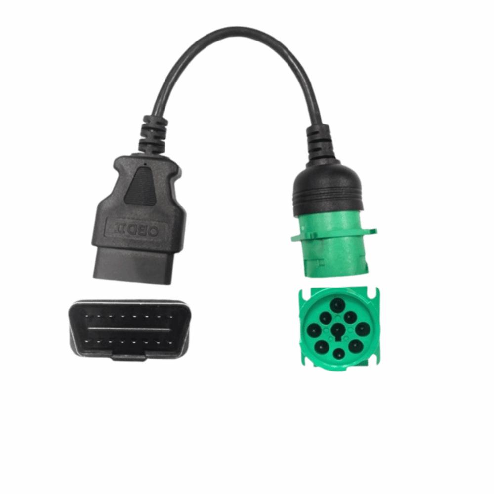 OBD2 to J1939 Green Truck Diagnostic Cable OBD2 to J1939 Adapter Truck Fault Code Reading