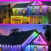 RGB Наружные карнизные огни - 50/100 футов с 30/60 светодиодами, Вечериночные огни с синхронизацией музыки