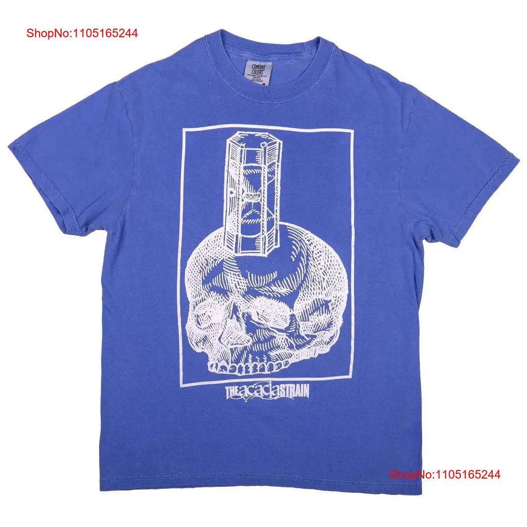 The Acacia Strain Tune Low Die Slow Blue T Shirt Elysia Rip Hxc Size Medium Vintage Versatile Designer Clothes
