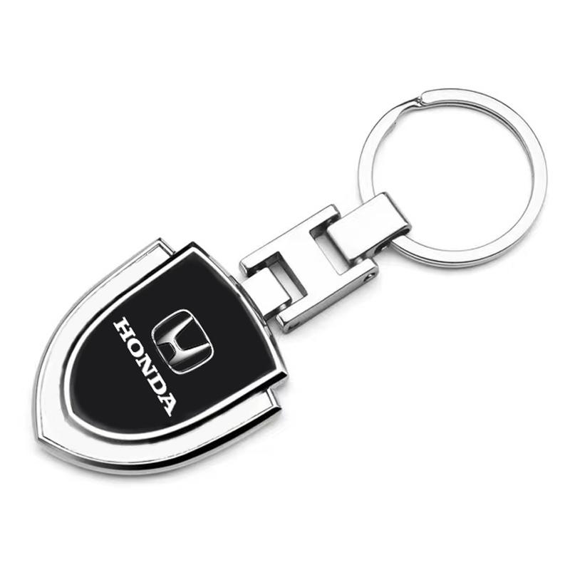 3D Metal Car Keychain Key Chain Ring Key Holder Styling Car Accessories For Honda Fit Mugen Insight Type S R VTEC DOHC Modulo Vezel Legend RR