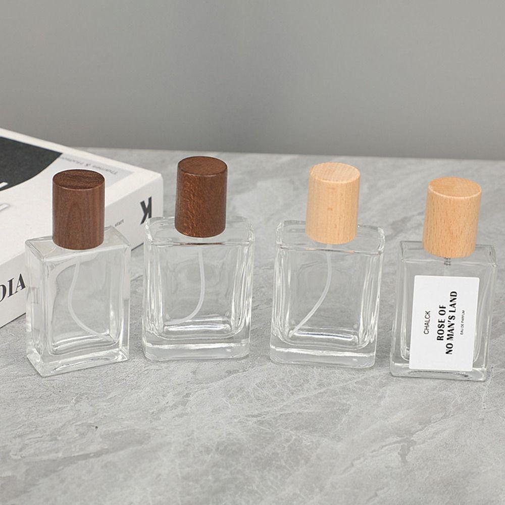 Glass Cosmetic Container 30/50ml Perfume Atomizer Bottle Portable Travel Sub-bottle Woman