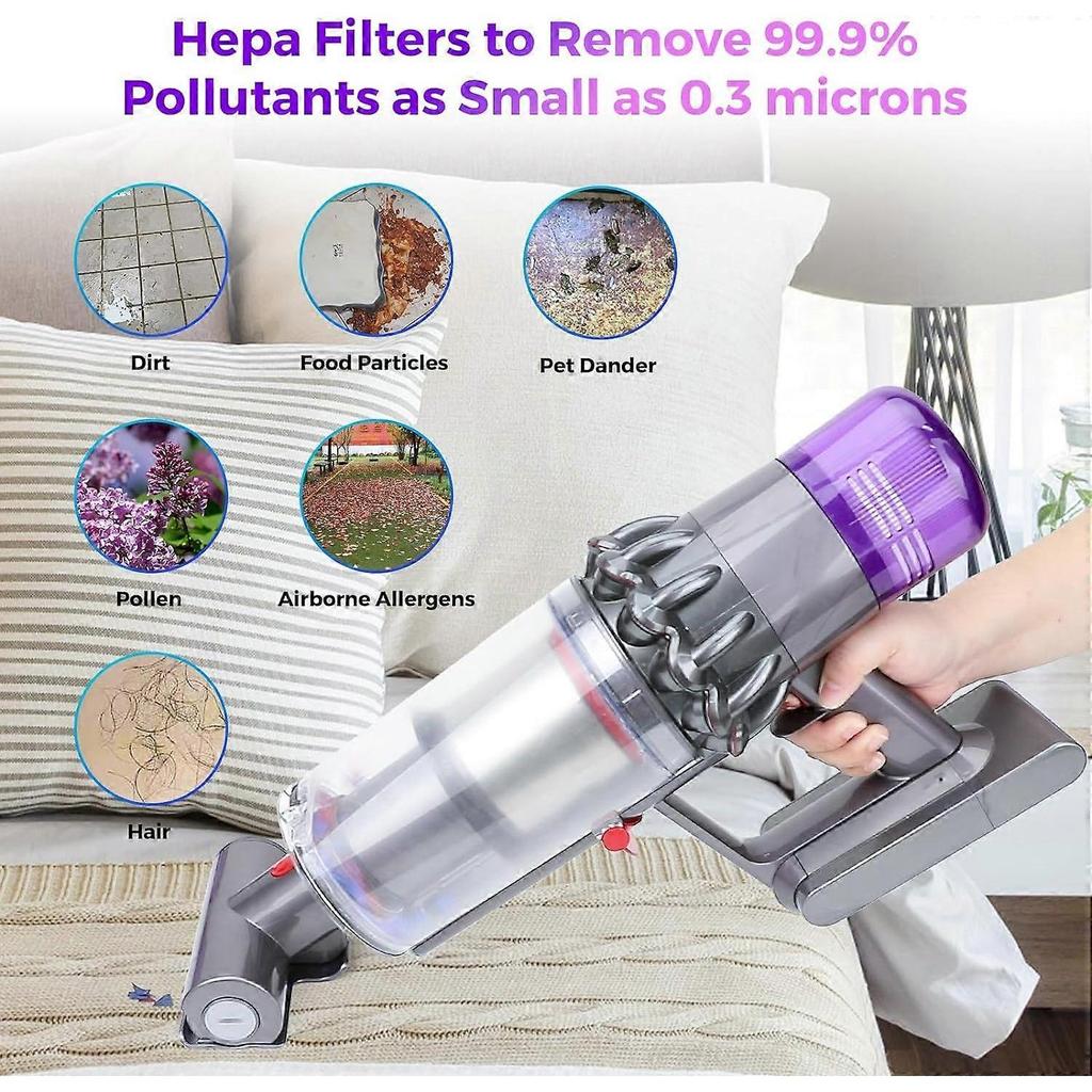 3 упаковки сменных фильтров для пылесоса Dyson V11 V15 SV14 SV17 SV22 Detect Animal Absolute Extra Pro Torque Drive Motorhead, HEPA-фильтр
