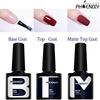 PHOENIXY 8ml Base Top Coat Matte Coat For Drying Gel Polish Nail Art Tools DIY Nail Supplies At Home Manicure Salon