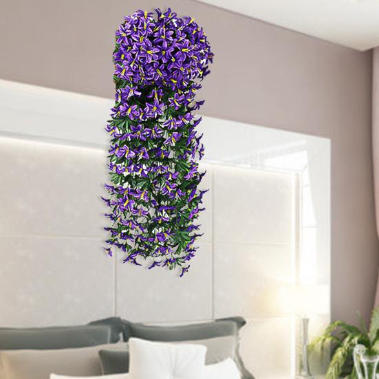 2шт искусственный маленький цветок лилии из ротанга свадебный дом настенное украшение