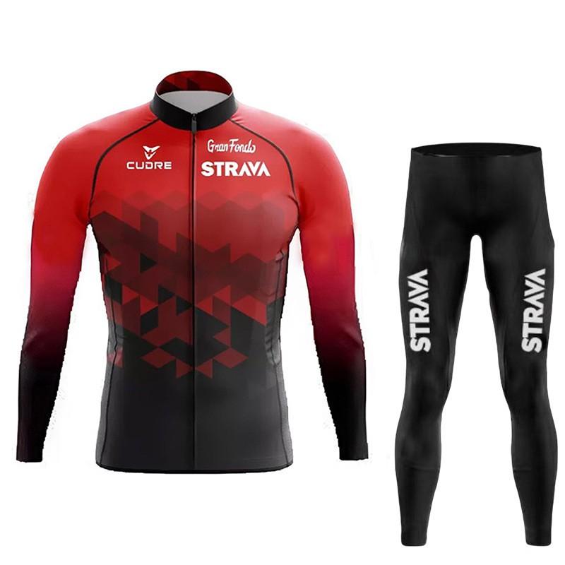 Cycling Jersey Set Long Sleeve Mountain Bike Apparel Men Women Quick Dry Performance Riding Gear