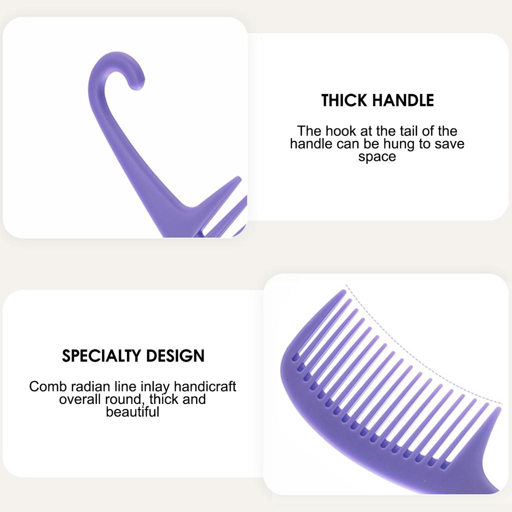4Pcs Wide Tooth Curl Comb Detangling Comb Texture Comb For Women Curly Wet/Dry Wavy Thick Hair Wigs Salon Barber Hairstyle Tool