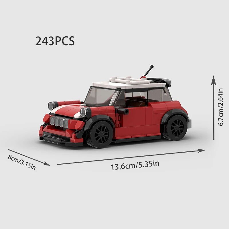 MOC City Speed ​​Sport Racing Car Model Building Blocks Convertible Super Race Bricks Rally Vehicle Toy Technical Christmas Gift