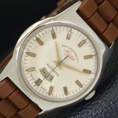 ВИНТАЖНЫЕ ШВЕЙЦАРСКИЕ МУЖСКИЕ ЧАСЫ WEST END WATCH CO SOWAR PRIMA AUTOMATIC a700148-5