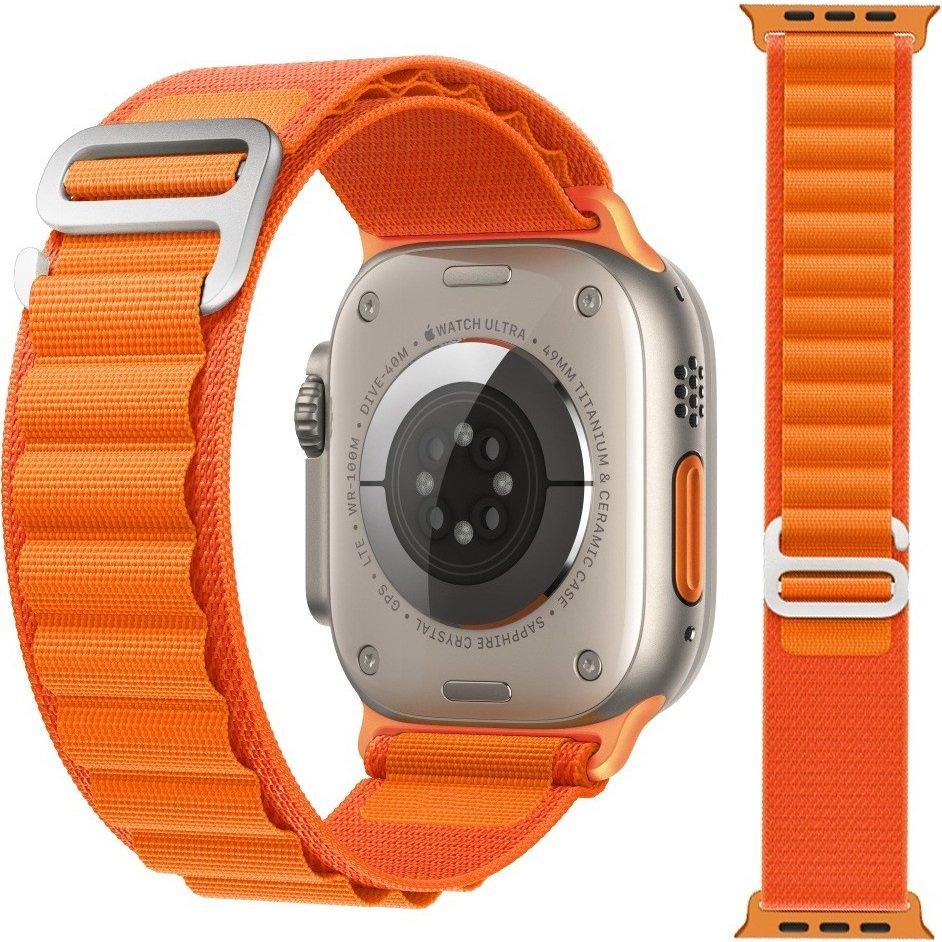 2-in-1 Nylon Strap + Case Set for Apple Watch 4/5/6/SE 44mm, Orange