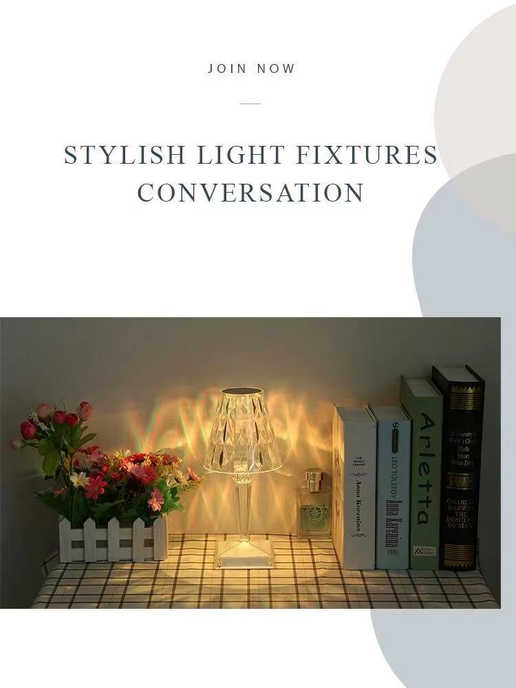 Роскошная светодиодная настольная лампа-капля - Перезаряжаемый ночник для спальни