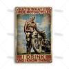 ARTISIAN Vintage Motorcycle Metal Tin Sign Decorative Plate Wall Art Metal Poster Bar Home Metal Plaque Studio Industrial Decor