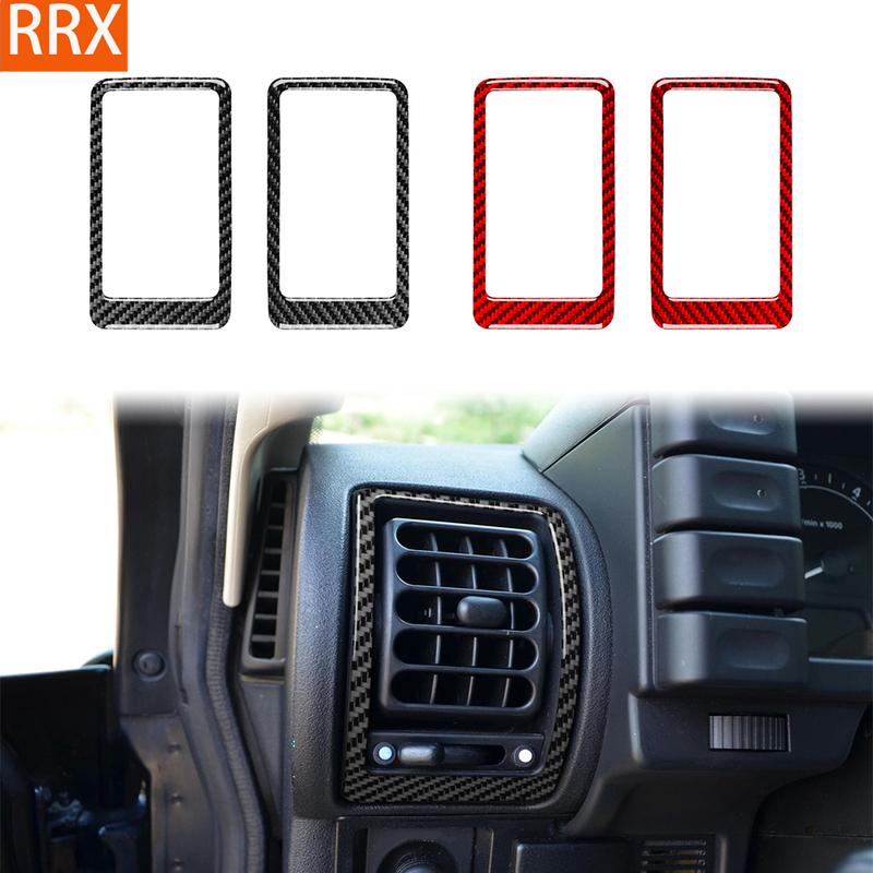 For Land Rover Discovery 1994-2004 Real Carbon Fiber Stickers trument Air Conditioning Vent Panel Car Accessories decorative
