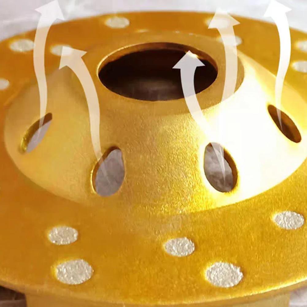 4-дюймовый алмазный шлифовальный круг для бетона Turbo, 12-дюймовая мощность для угловой тяжелой шлифовальной машины M6O7