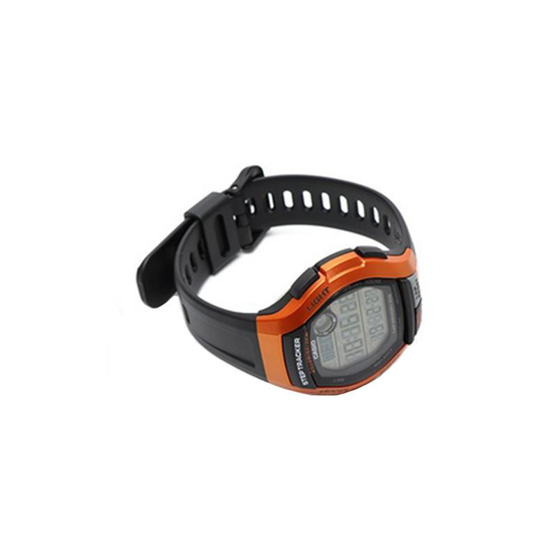 Casio Серия YOUTH-Цифровой дисплей с диском Шагомер Водонепроницаемый и ударопрочный Хронограф Кварцевый механизм Ремешок из смолы Японский и корейский WS-2000H-4A