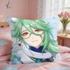 Baizhu Genshin Game Cushion Cover Short Plush Pillow Case Room Sofa Cushion Covers Home Decor Funda