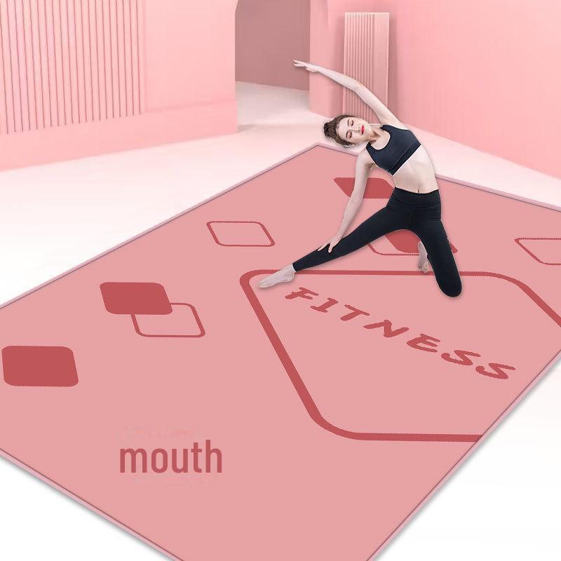 Бесшумный амортизирующий нескользящий коврик для йоги и танцев: Удлиненные и расширенные для мужчин и женщин, идеально подходят для фитнеса, прыжков и аэробики