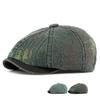 Восьмиклинная кепка Мужская британская винтажная кепка Кепка газетчика с принтом Кепка художника