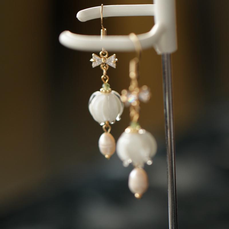 Серьги-подвески Ханфу «Ландыш» - Аксессуары Чонсам в древнем стиле для женщин