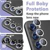 Для Samsung Galaxy A16 4G 5G Diamond Camera Lens Protector Блестящая закаленная стеклянная задняя крышка объектива Алюминиевое металлическое кольцо Galaxy A06