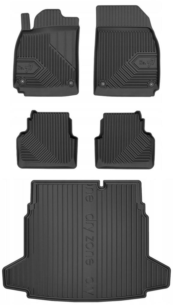 Set 77 Floor Mats And Mats Saab 9-3 2 Sedan 2002-2011