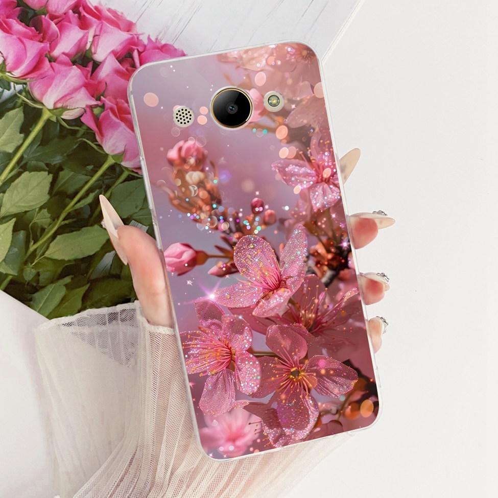 Casing For Huawei Y3 2018 Cover For Huawei Y3 2017 Case Aesthetic Luxury Cute Cat Fashion Butterfly Funny Painted Casing