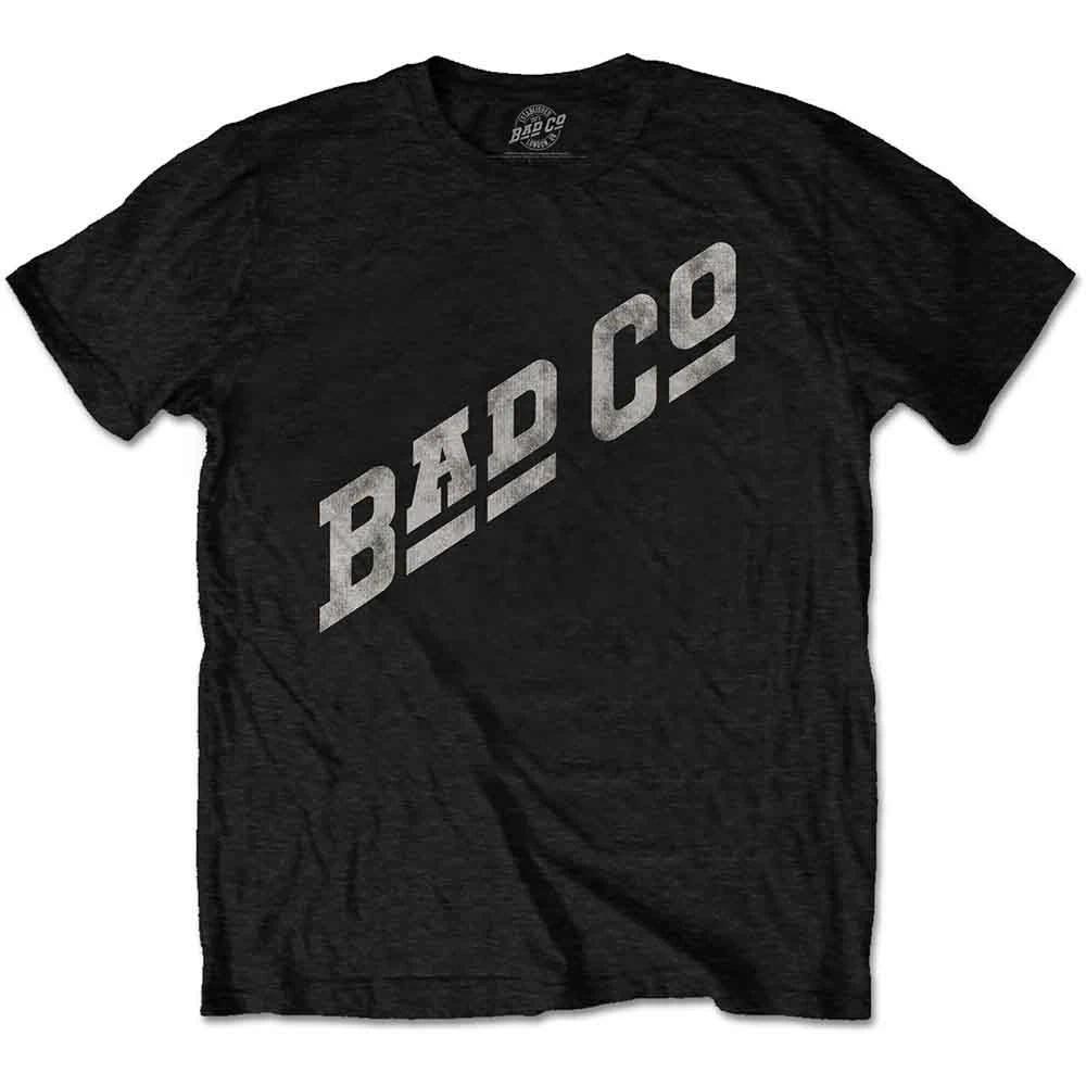Bad Company Unisex T-Shirt: Slant Logo (Black) (XX-Large)