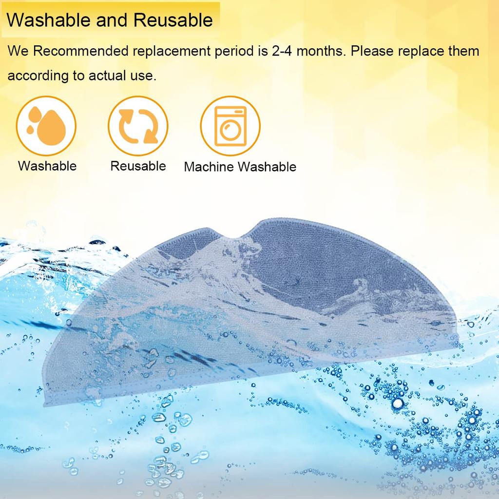 Запасные части EATBALE, совместимые с роботом-пылесосом S8 S7 S7 Max S7 Maxv S70 S75 T7 T7S T7 Plus T7S Plus, 2 основных, 4, 4 боковых, 4 тряпки для швабры