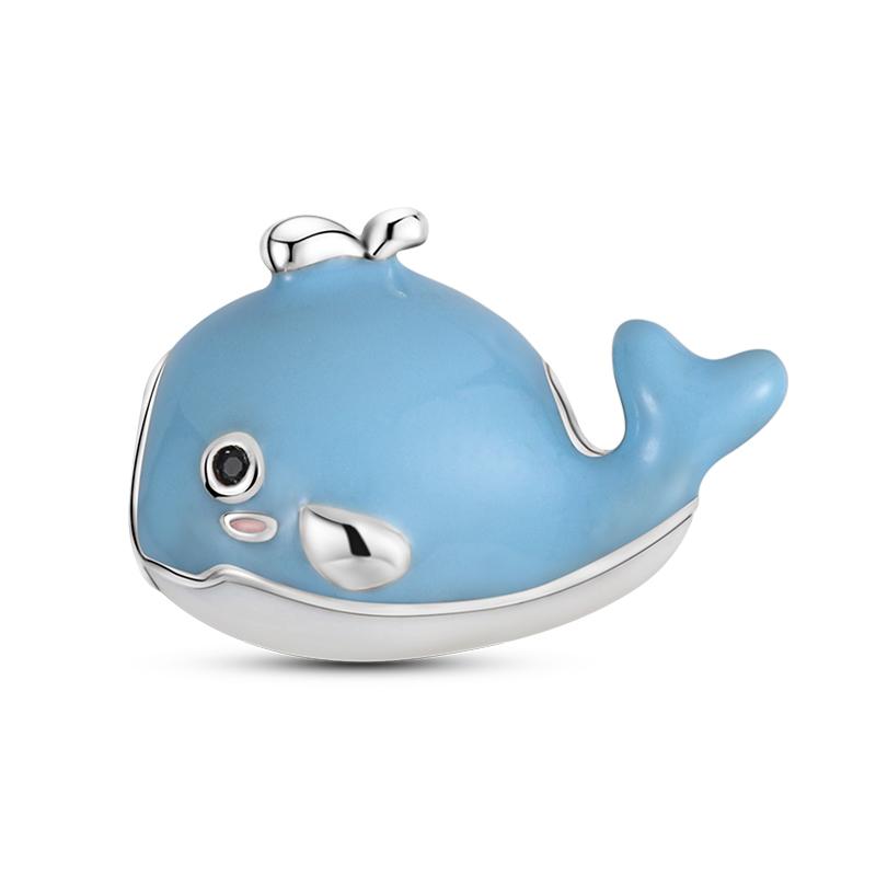 Ocean Модные Шармы-Подвески из Серебра 925 Пробы Дельфин Краб Лодка Пляж Бусины Подходят для Браслетов 3 мм Оригинальные DIY Продуманные Изделия Тонкой Работы Подарки