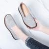 Мягкая кожа бабушкины туфли плоская подошва полые одинарные туфли дышащие нескользящие супермягкая подошва из говяжьей кожи туфли для мамы женская повседневная обувь
