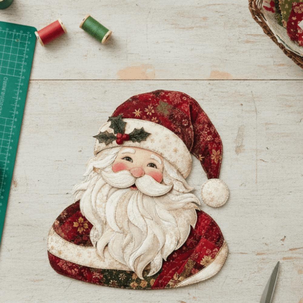 with Guidance Christmas Patchwork Art Painting Kit Christmas Tree Patchwork Fabric Kit Adults