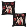 Mrs Boop Thing Crew Bettys And Her Dog 2 Pcs Square Pillowcase Pillow Cover Cushion Decor Comfort Throw Pillow For Home Sofa