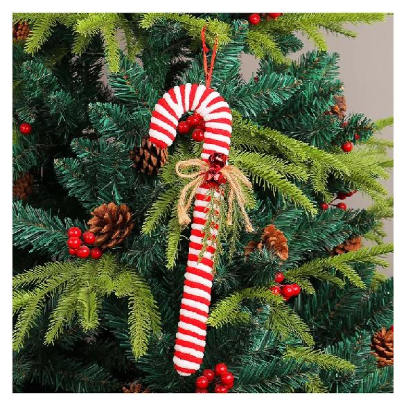 2 шт. Рождественские украшения в виде леденцов, Рождественское украшение, Подвесные украшения для вечеринок, Сделай сам