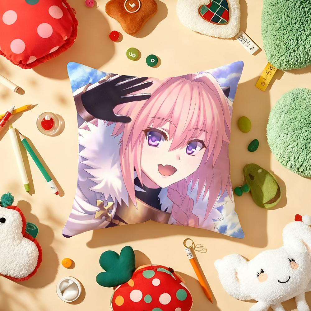 F-Fate A-Apocrypha Астольфо Аниме Наволочка Плюшевая Ткань Мягкая Двусторонняя Печать Диван Теплая Зимняя Домашний Подарок Чехол для Подушки