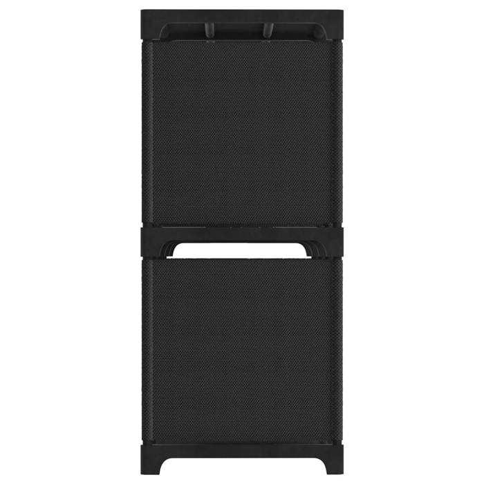 VidaXL Etagère d'Affichage 5 Cubes Bibliothèque Etagère de Rangement Organisateur Support de Rangement Maison Intérieur Noir 322602