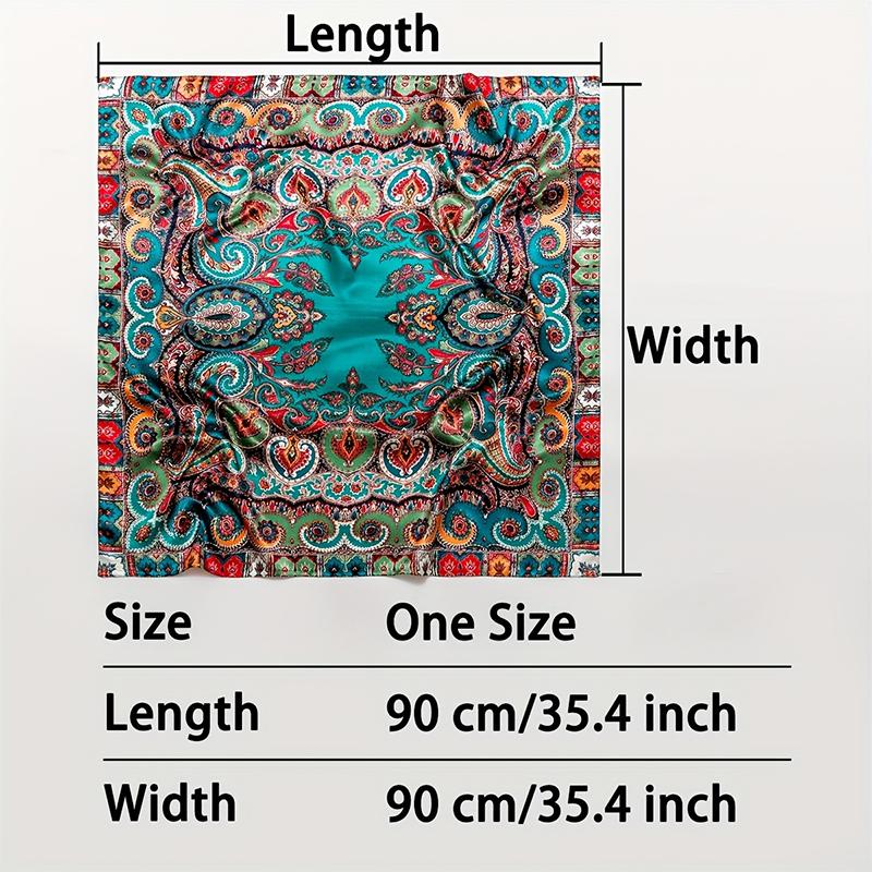 Silk Shawl Satin Square Scarf For Women Flower Neckerchief Female New Headband Hair Bands Print Foulard Hijab Wraps Bandana