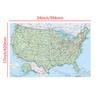 Map of The United States (Chinese Language),Wall Art Background Cloth Study,Geographical,Tourism/Education Tool