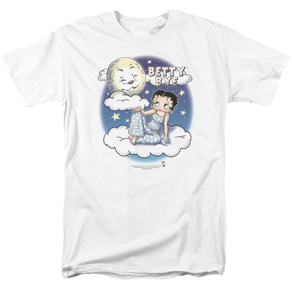 Betty Boop - Betty Bye - Adult Unisex Short Sleeve T-Shirt - White