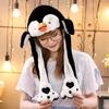 Cute Plush Penguin Ears Will Move Warm Hat Children'S Day Holiday Gift Girl Boy Wrapped Type Comfortable Cartoon Animals Hats