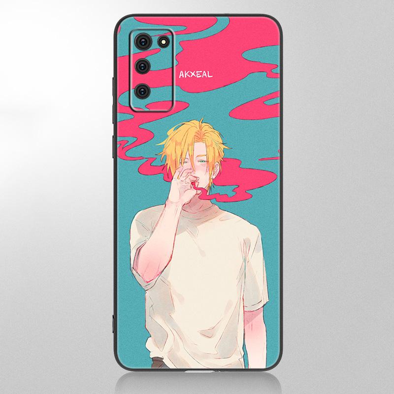 Чехол с японским аниме «банановая рыба» для Samsung Galaxy A12 A02S A22 A32 A52 A72 A71 A51 A41 A31 A21 A11 A50 A70 A10S A20S, черный чехол